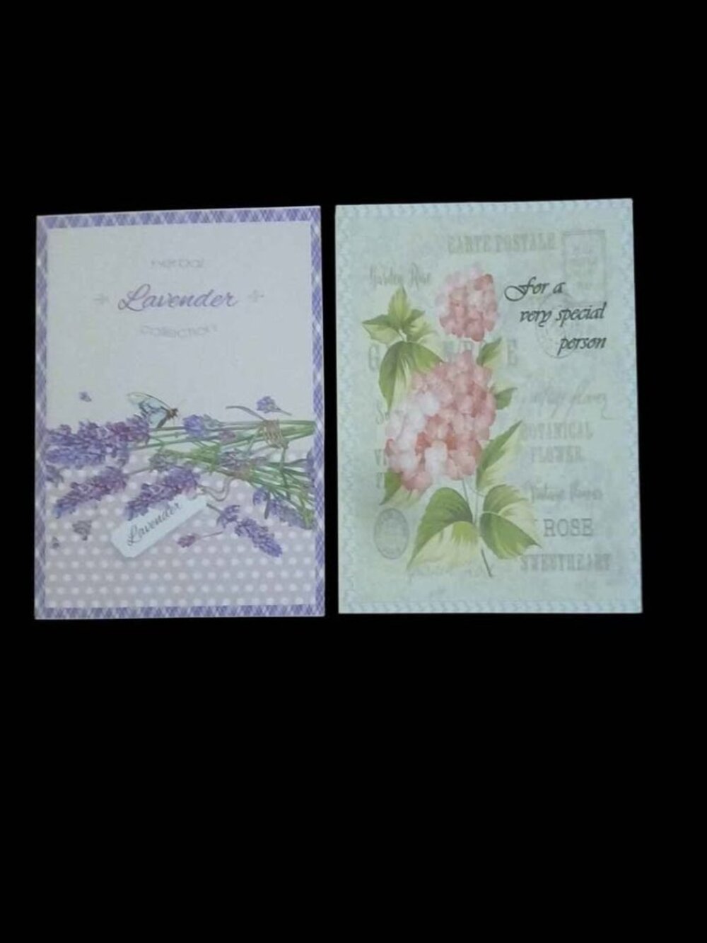 Birthday Greeting Cards - Lavender and Hydrangea